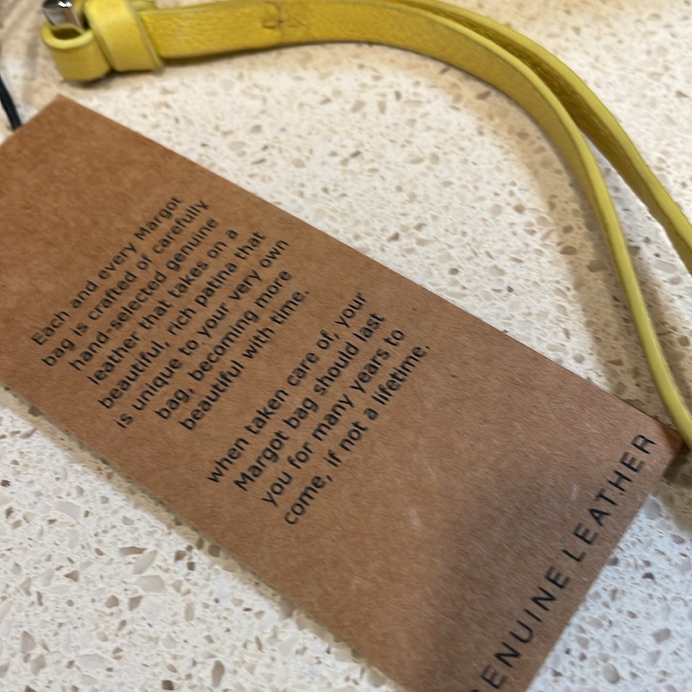 Margot New York Yellow Leather Wristlet/Wallet MSRP $100 - Picture 2 of 6